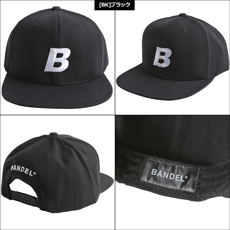 BANDEL クーポン有 バンデル B-Logo フラットビル キャップ BAN