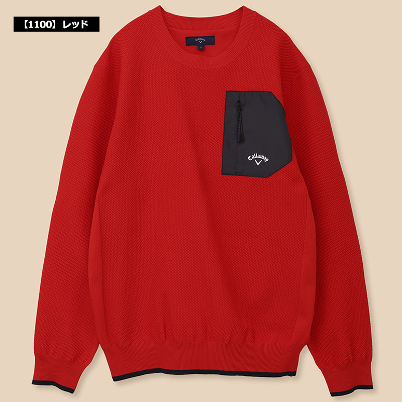 Callaway（キャロウェイ） SALE特価 メンズ クルーネック セーター 撥