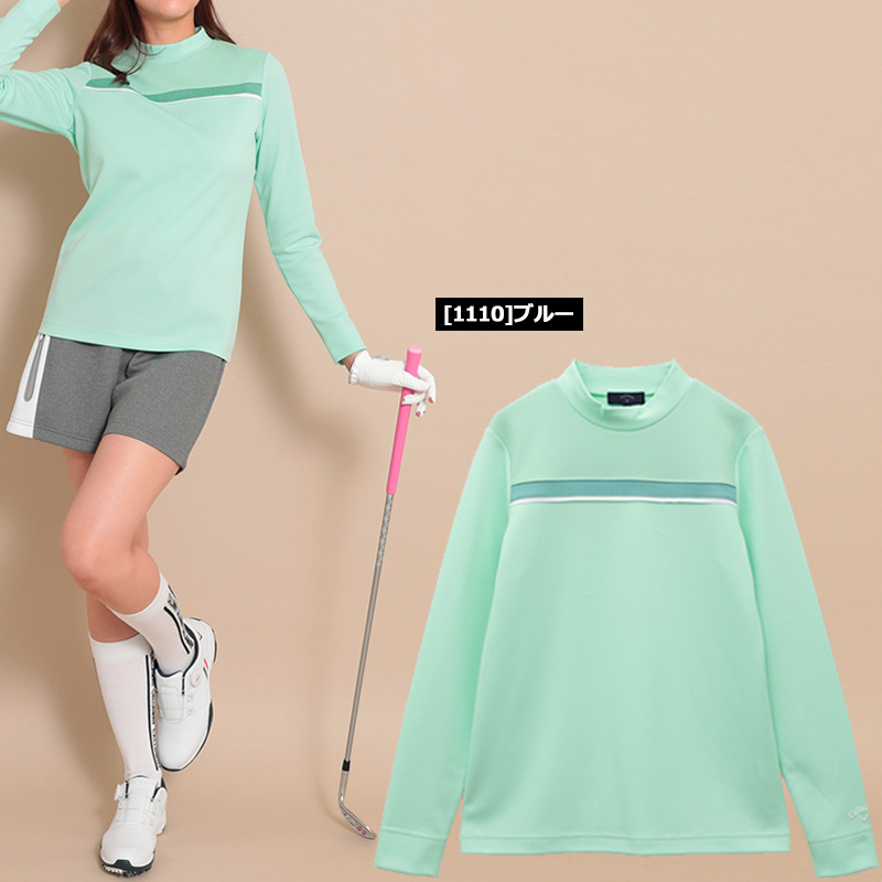 Callaway キャロウェイ レディース モックネック 長袖シャツ