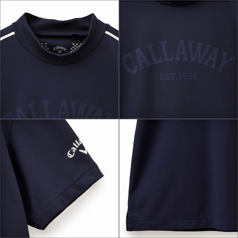 Callaway（キャロウェイ） メンズ モックネック 半袖シャツ C23134105