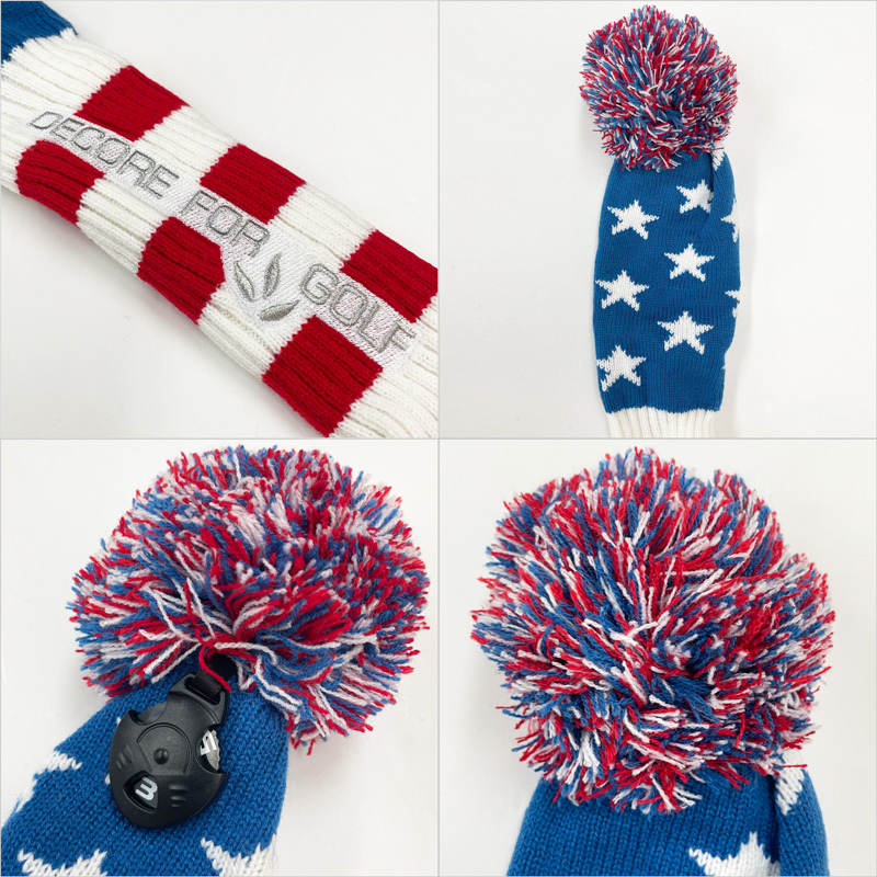 DECORE FOR GOLF デコレフォーゴルフ ニット ヘッドカバー 4点セット