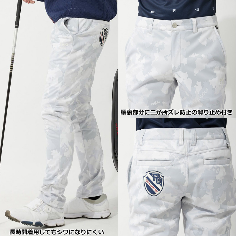 フィラゴルフ メンズ 裏起毛 ストレッチ テーパード ボンディング ロングパンツ 防風 保温 781304 FILA Golf 21FW ゴルフウェア  ボトムス 迷彩 NOV1 :flwrn-781304:サードウェイブ 365スポーツ - 通販 - Yahoo!ショッピング