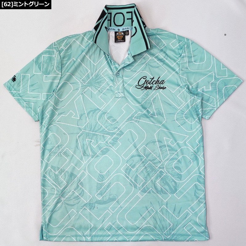 GOTCHA GOLF ガッチャゴルフ メンズ 吸汗速乾 半袖 ポロシャツ