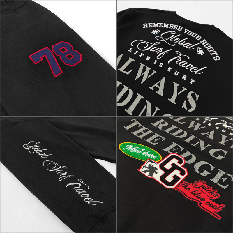 GOTCHA GOLF ガッチャゴルフ プレミアムワッペン 長袖 スウェット