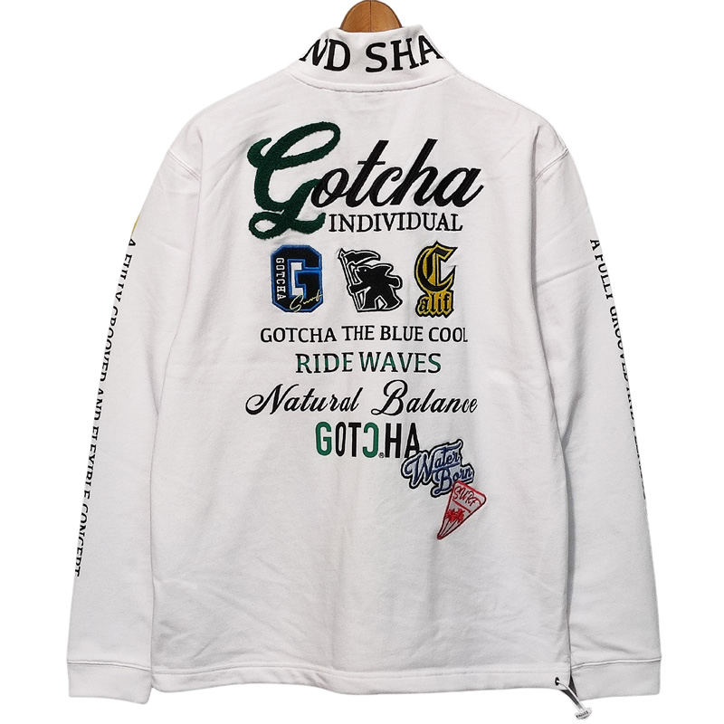 GOTCHA GOLF ガッチャゴルフ メンズ ハーフジップ 長袖シャツ モック