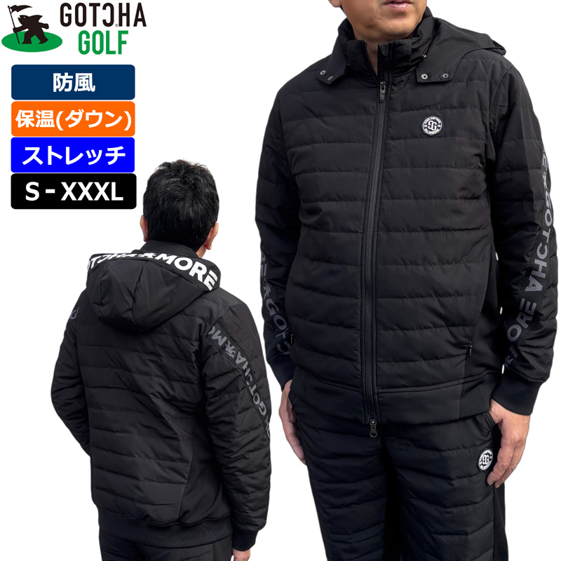 ガッチャゴルフ 2025 メンズ ダウンジャケット 全方位ストレッチ 切替 253GG1621 GOTCHA GOLF 【新品】2025FW 長袖 フルジップ ゴルフウェア トップス NOV3 GOTCHA GOLF ガッチャゴルフ 2025 メンズ ダウンジャケット 全方位