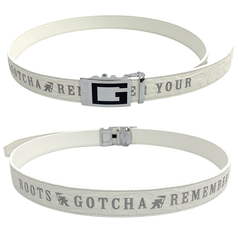 GOTCHA GOLF ガッチャゴルフ 2026 メンズ ホールレスベルト エンボス