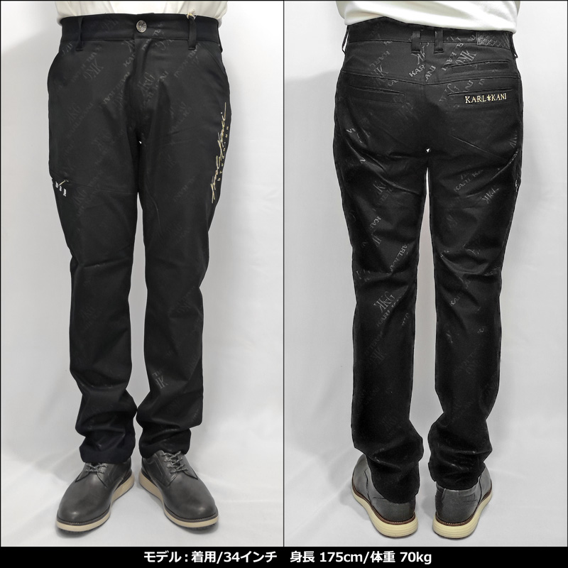 Karl Kani カールカナイ スキニーパンツ ゴルフパンツ黒 L