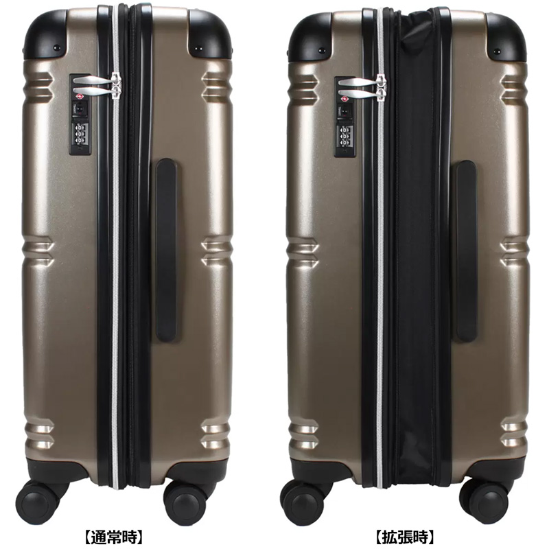 Ace（エース） スーツケース EXACT 57L〜67L TSAロック 荷室拡張機能