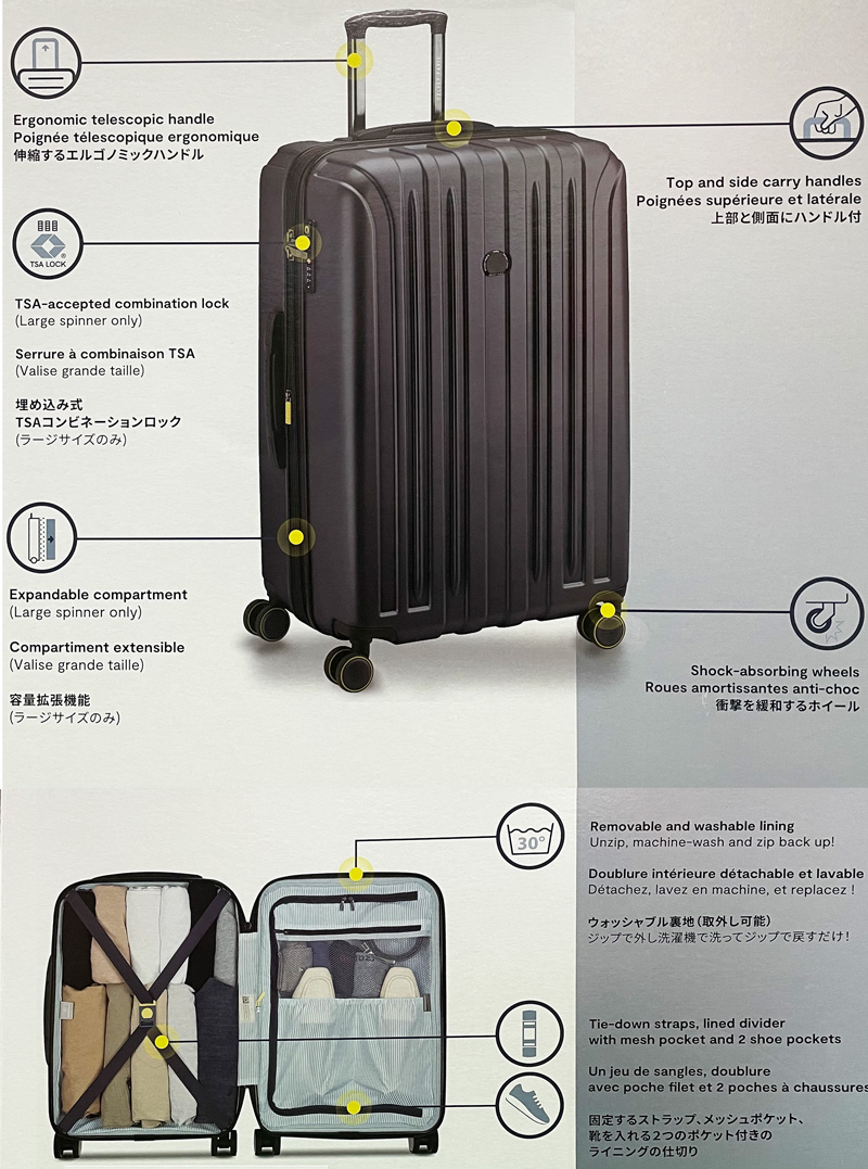 DELSEY（デルセー） スーツケース 2個セット アクセラレイト 111L＋35