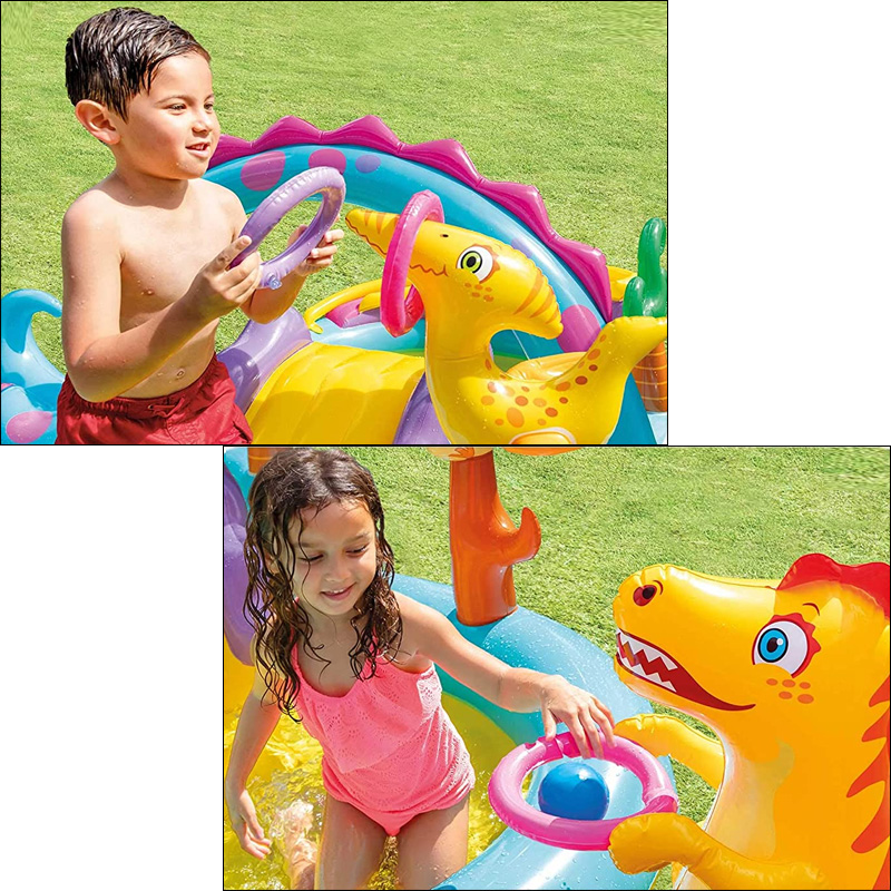 【新品】INTEX ビニールプール インテックス 滑り台付きプール インテックス INTEX 滑り台付きプール 海のなかまシャワー