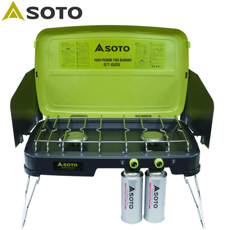 SOTO ハイパワーツーバーナーグリル ST-525 限定カラー 収納ケース付 ソト SOTO ST-525CSS High Power  2-Burner Grill バーベキューコンロ