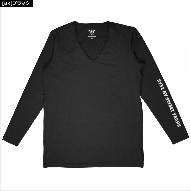 SY32 黒のラウンドネックシャツ SY32 黒のラウンドネックシャツ SY32 黒のラウンドネックシャツ