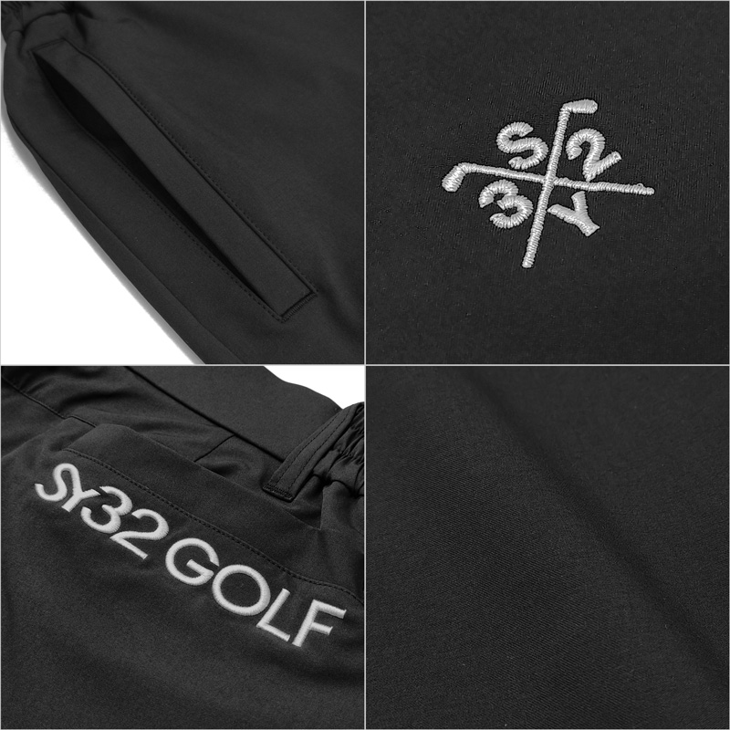 【GOLFウェア】美品 Black＆White パンツ ズボン ゴルフ ロゴ s3wrnsyg24sa002-1.jpg