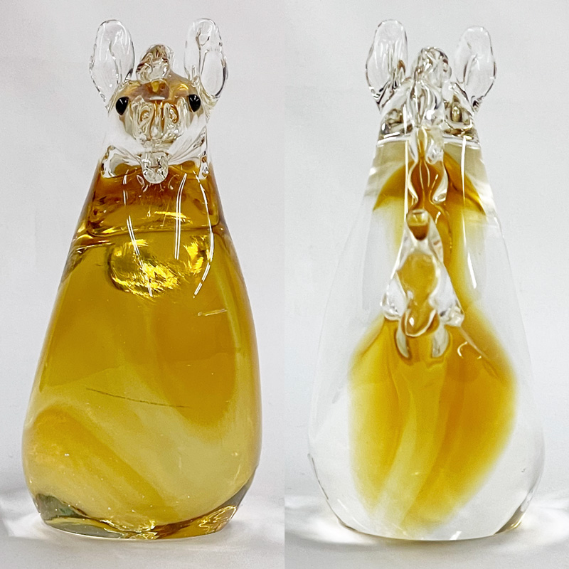 博多びーどろ 粋工房 令和八年 干支 午(うま) ガラス製 置物 SE-070 約