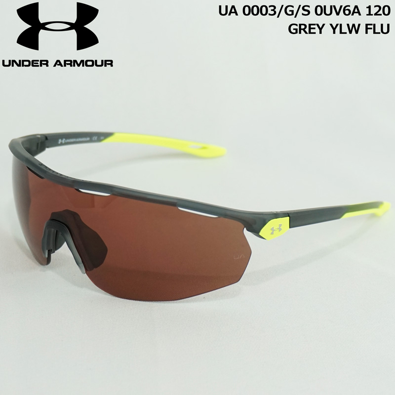 アンダーアーマー サングラス UA 0003/G/S 0UV 6A 99 グレイイエロー 99-01-120 UNDERARMOUR ゴルフ テニス  釣り アウトドアスポーツ 屋外スポーツ