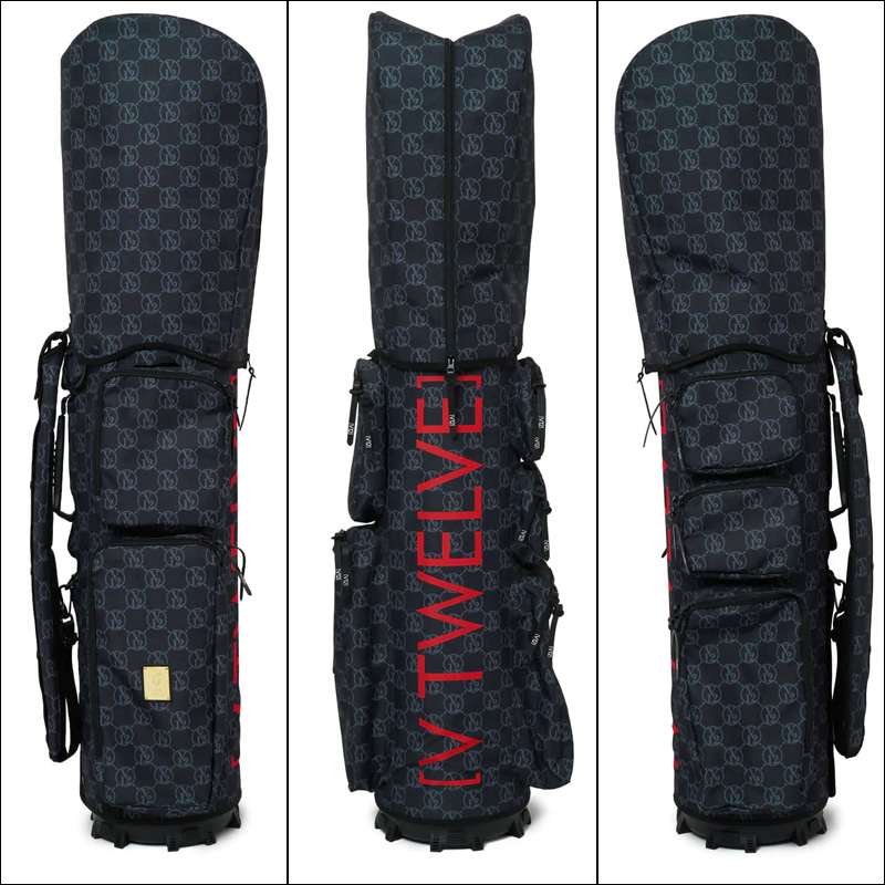 V12 ゴルフ 9.5型 キャディバッグ VT MONOGRAM 9.5 本体+カバーセット V122310-CV01M 19 BLACK ヴィ・トゥエルヴ 【新品】SAAR 着せ替え ラップテック GOLF ゴルフ用バッグ FEB1 キャディーバック キャディバック V12（ヴィ・トゥエルヴ） ゴルフ 9.5型 キャディバッグ VT MONOGRAM