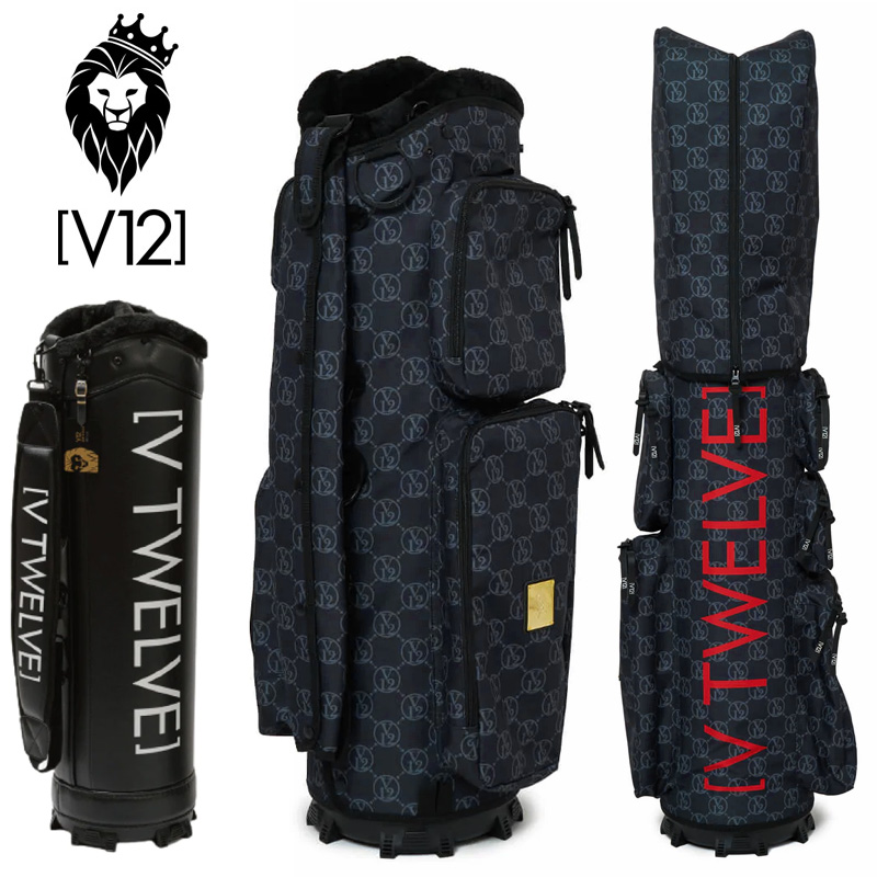 V12 ゴルフ 9.5型 キャディバッグ VT MONOGRAM 9.5 本体+カバー