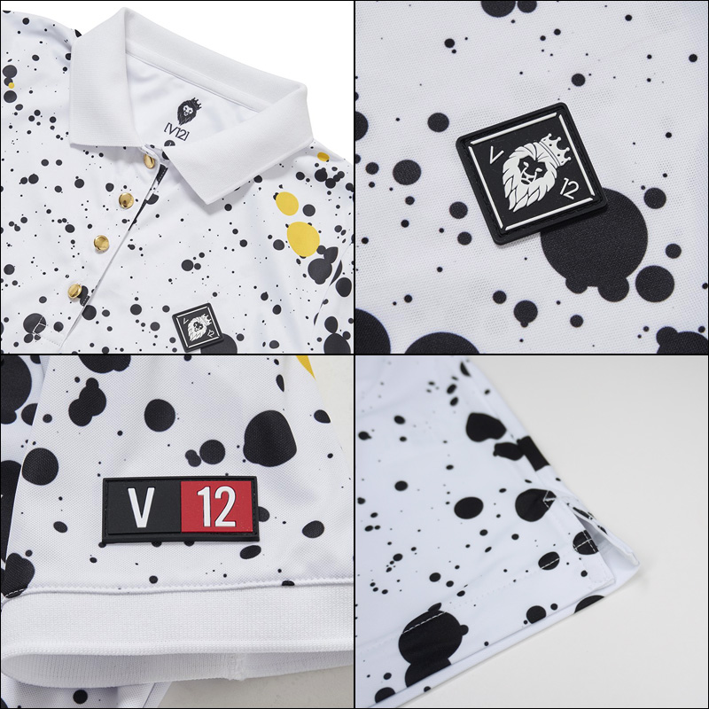 V12 ゴルフ レディース 半袖 ポロシャツ SPLASH POLO V122110