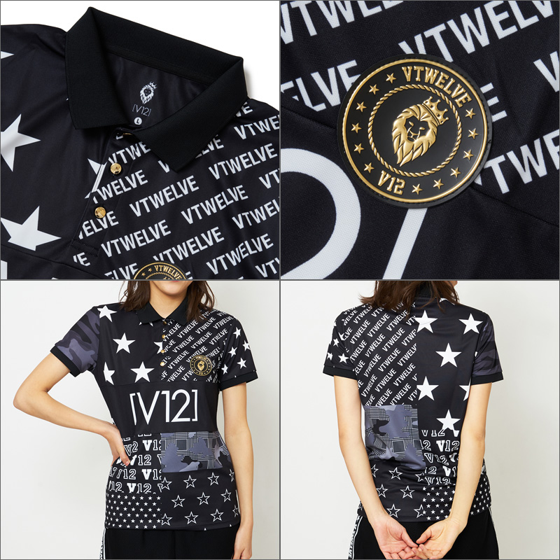 V12（ヴィ・トゥエルヴ） クーポン有 ゴルフ レディース 半袖