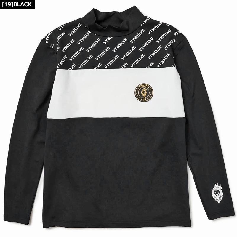 V12（ヴィ・トゥエルヴ） ゴルフ メンズ モックネック長袖シャツ