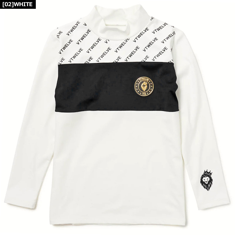 V12（ヴィ・トゥエルヴ） ゴルフ レディース モックネック長袖シャツ