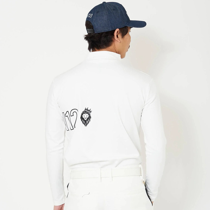 V12（ヴィ・トゥエルヴ） ゴルフ メンズ モックネック長袖シャツ 裏