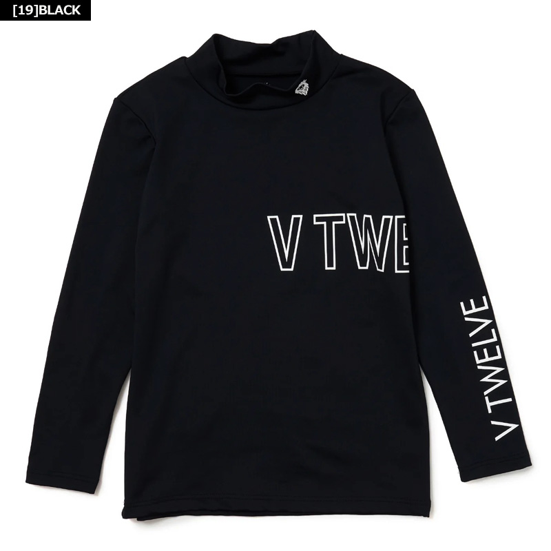 V12（ヴィ・トゥエルヴ） ゴルフ レディース モックネック長袖シャツ