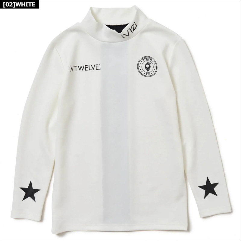 V12（ヴィ・トゥエルヴ） ゴルフ レディース モックネック長袖シャツ