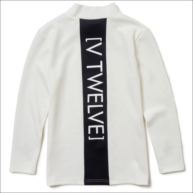 V12（ヴィ・トゥエルヴ） ゴルフ レディース モックネック長袖シャツ