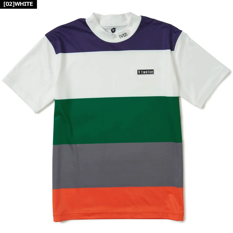 V12（ヴィ・トゥエルヴ） ゴルフ メンズ 半袖 モックネック シャツ