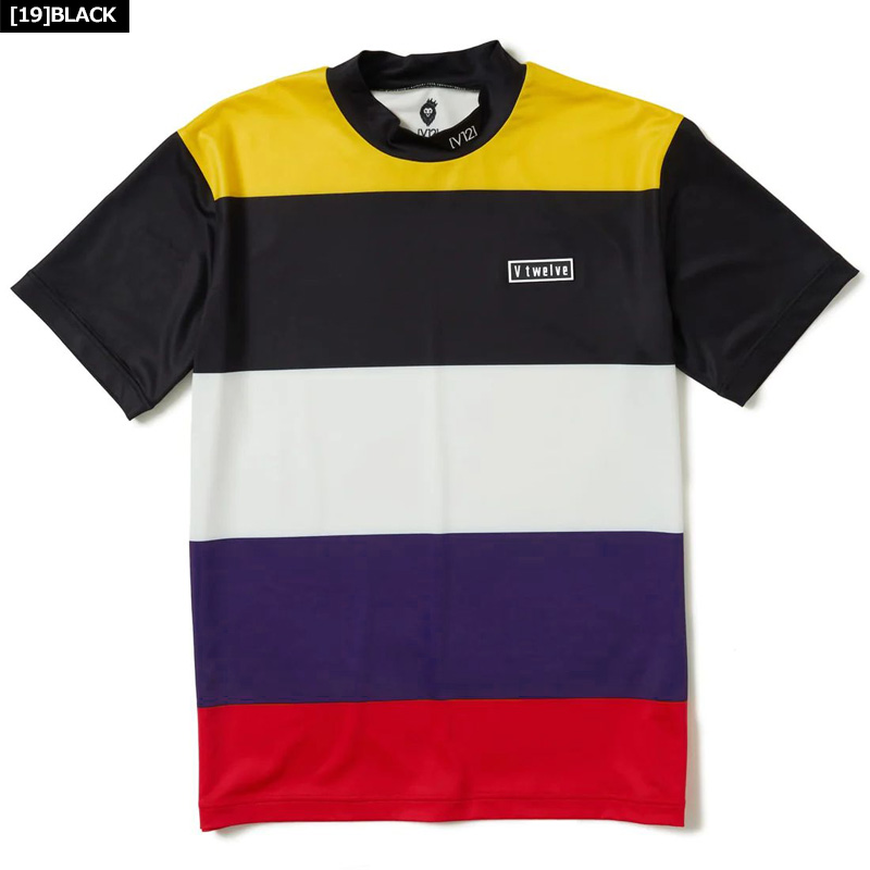 V12（ヴィ・トゥエルヴ） ゴルフ メンズ 半袖 モックネック シャツ