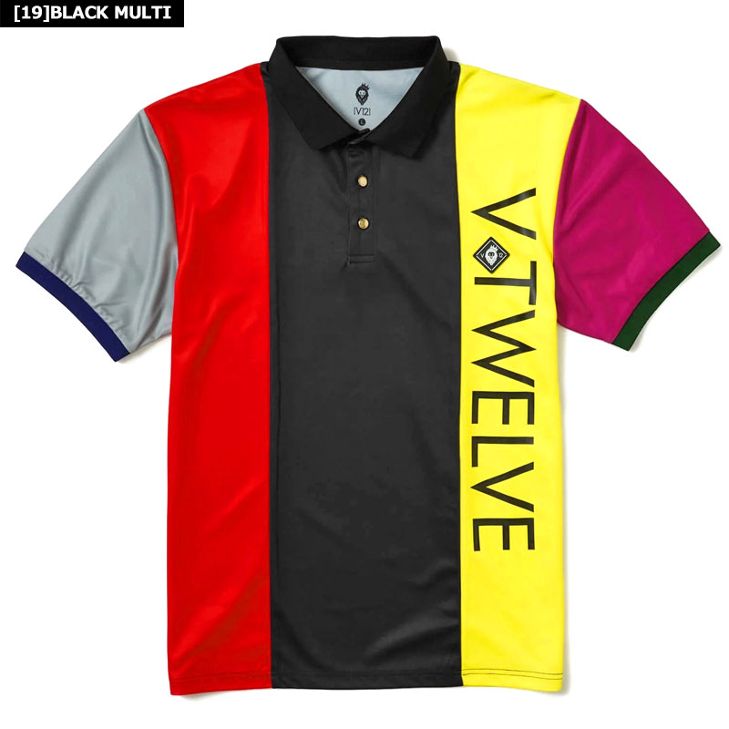 V12 ゴルフ メンズ 半袖 ポロシャツ CRAZY ST POLO V122310-PL02