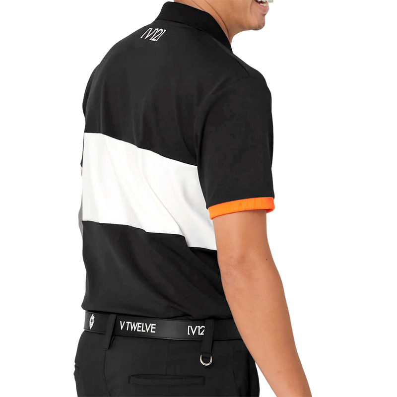 V12 ゴルフ メンズ 半袖 ポロシャツ DG POLO V122310-PL19 ヴィ・トゥエルヴ 【新品】SAAR ゴルフウェア 半そで おしゃれ バイカラー V12GOLF MAY1 V12（ヴィ・トゥエルヴ） クーポン有 ゴルフ メンズ 半袖 ポロシャツ