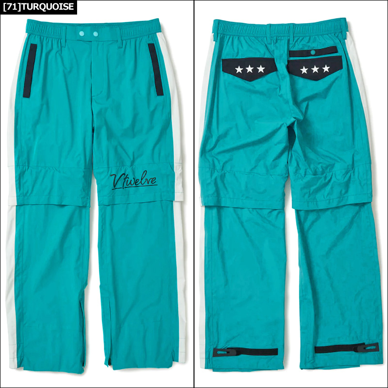 V12 ゴルフ メンズ レインパンツ 2WAY WAC RAIN PANTS V122310
