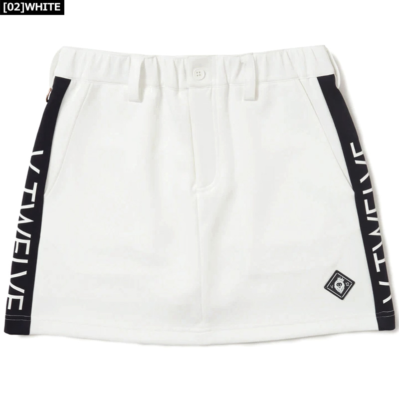 V12（ヴィ・トゥエルヴ） クーポン有 ゴルフ スカート SIDE LOGO SKIRT