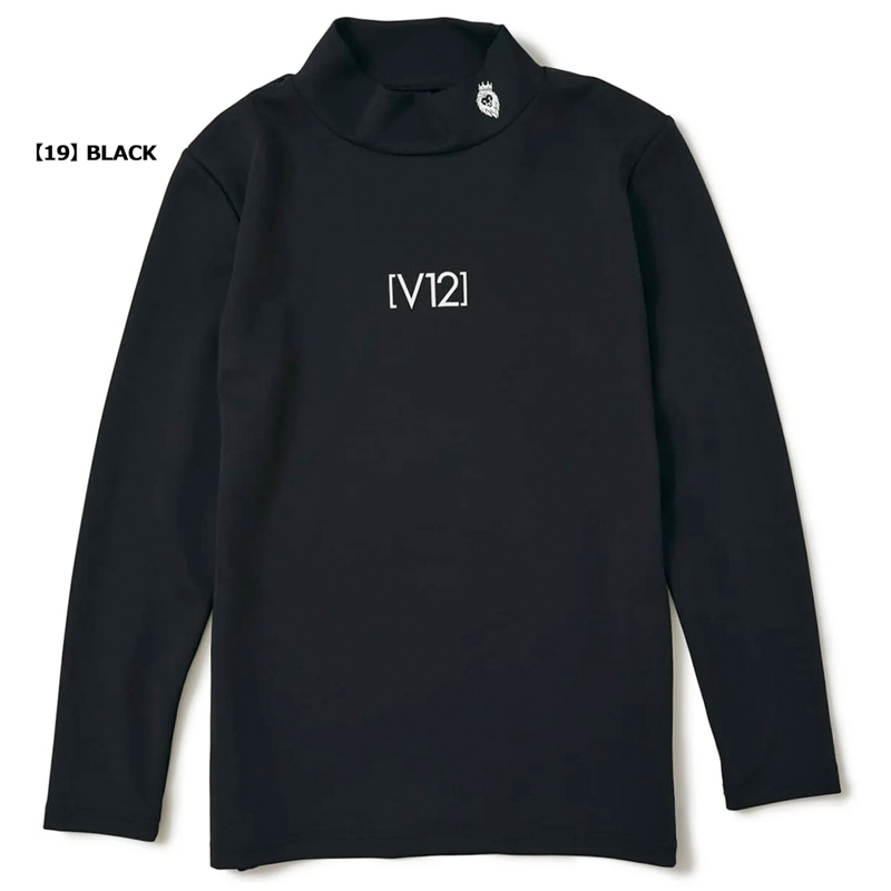 V12（ヴィ・トゥエルヴ） ゴルフ レディース モックネック 長袖 シャツ