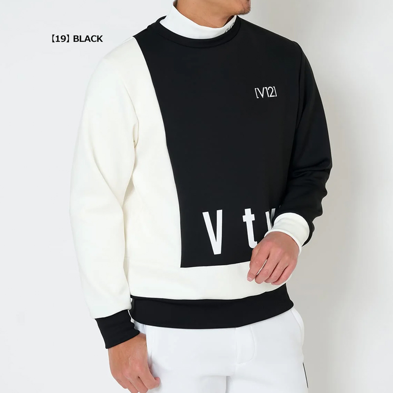 V12（ヴィ・トゥエルヴ） クーポン有 ゴルフ メンズ 長袖 スウェット