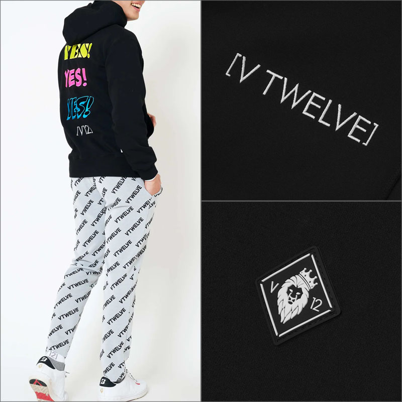 V12（ヴィ・トゥエルヴ） ゴルフ 長袖 パーカー ユニセックス YES