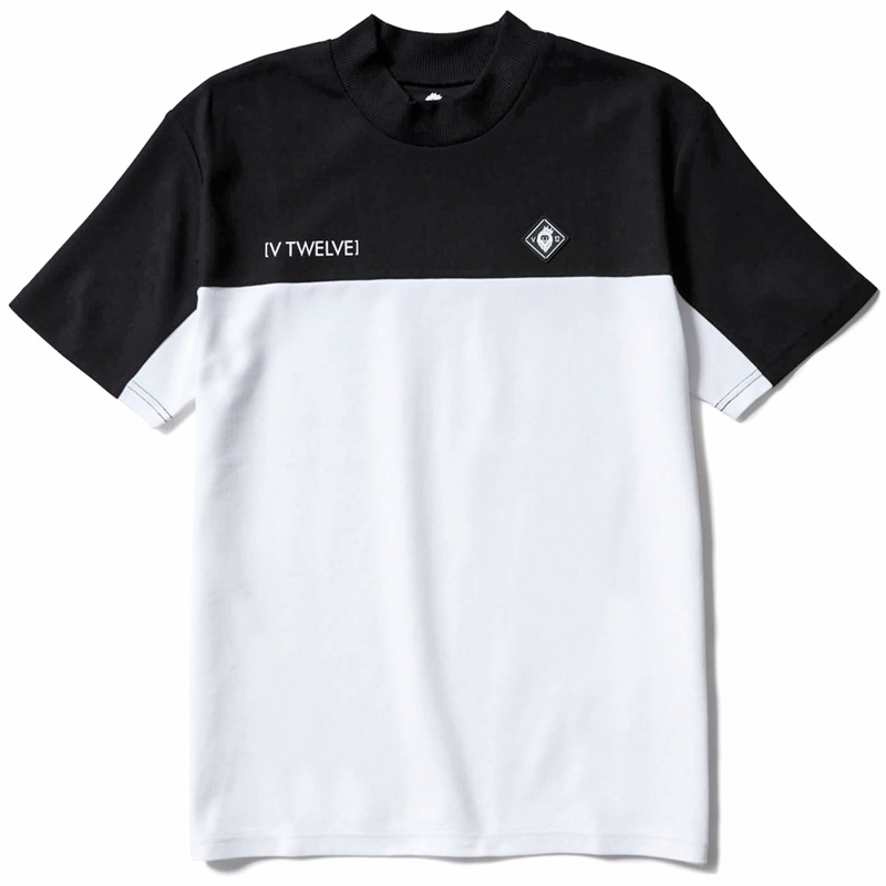 V12（ヴィ・トゥエルヴ） ゴルフ メンズ 半袖 モックネック シャツ