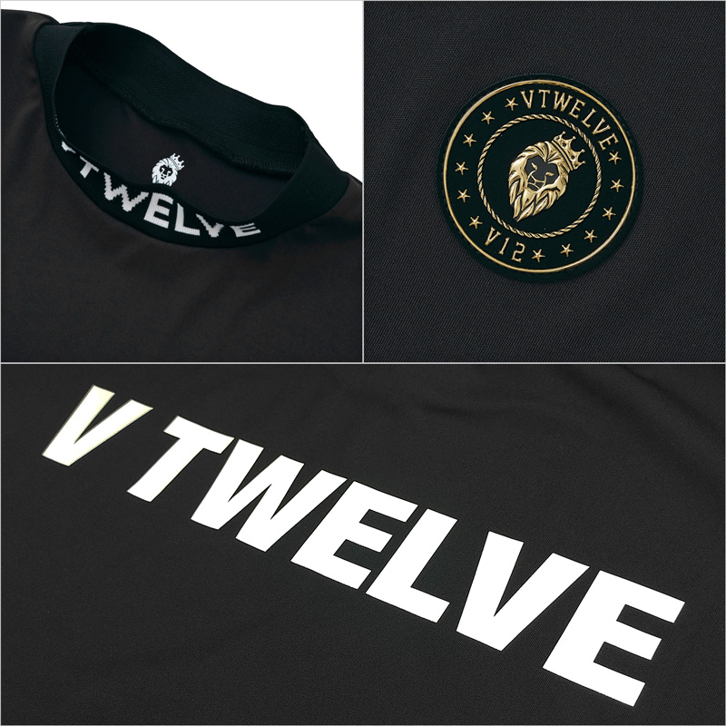 V12（ヴィ・トゥエルヴ） ゴルフ メンズ 半袖 モックネック シャツ