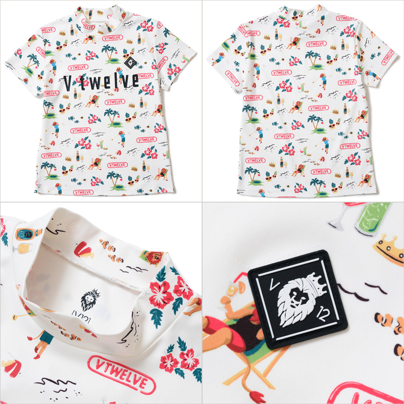 V12（ヴィ・トゥエルヴ） ゴルフ × LEONコラボ レディース モック