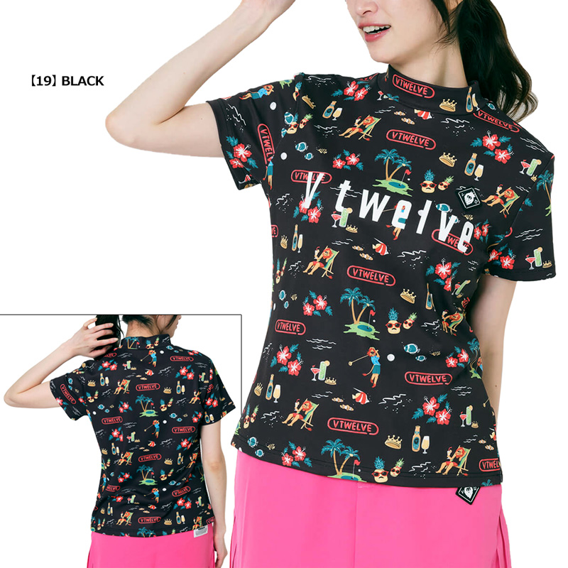 V12（ヴィ・トゥエルヴ） ゴルフ × LEONコラボ レディース モック