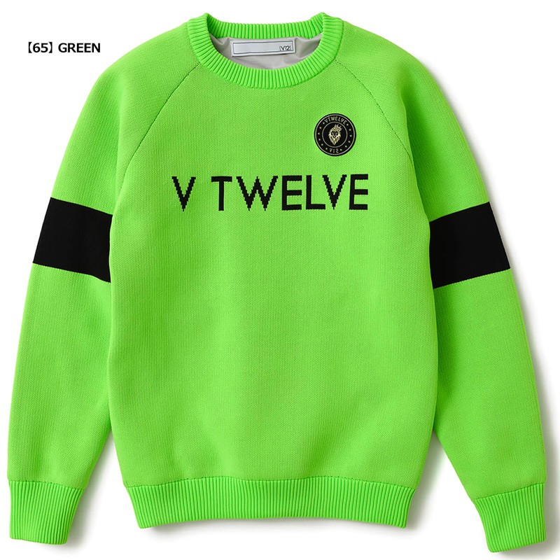 V12 ゴルフ レディース クルーネックニット 防風 ストレッチ ARM KNIT V122420-KN02 ヴィ・トゥエルヴ【新品】TCBR セーター 長袖 トップス アウター ゴルフウェア V12 GOLF V12（ヴィ・トゥエルヴ） ゴルフ レディース クルーネックニット 防風