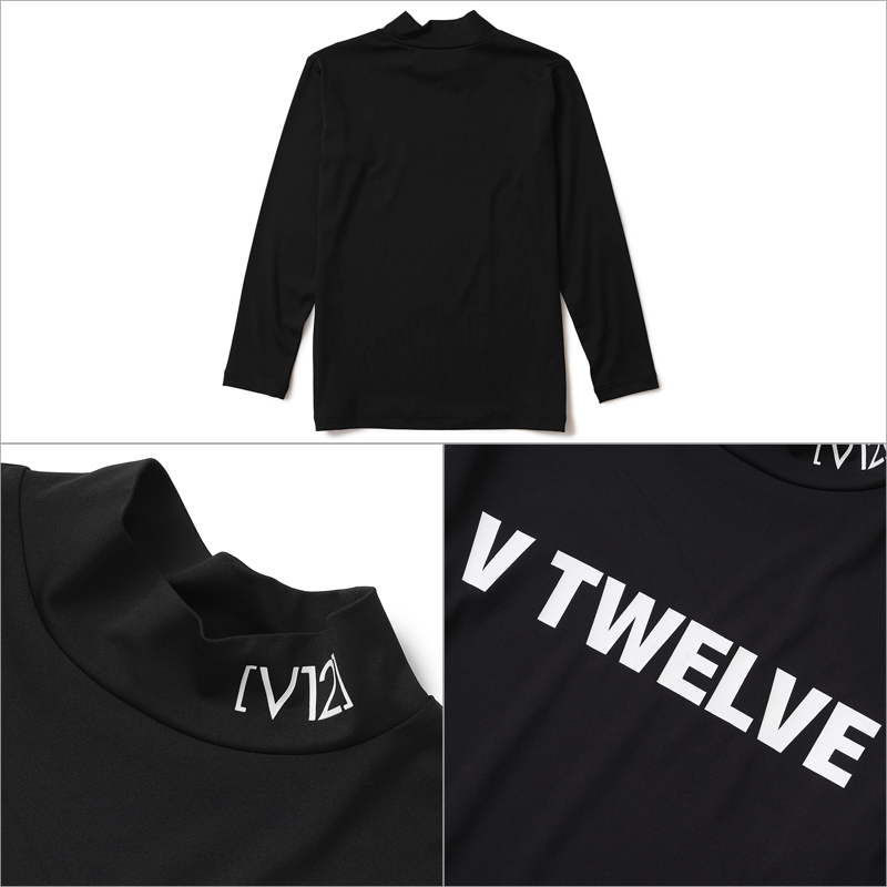 V12（ヴィ・トゥエルヴ） ゴルフ レディース ストレッチ 長袖 モック