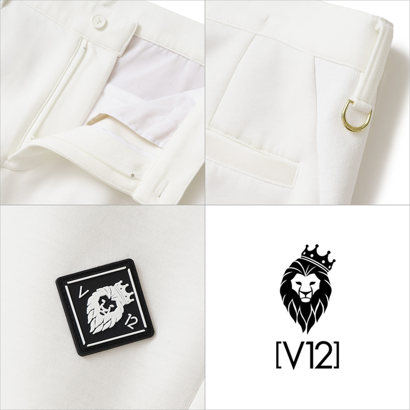 【美品］VTWELVE V12 ゴルフパンツ　サイズS ホワイト 美品］VTWELVE V12 ゴルフパンツ サイズS ホワイト 美品］VTWELVE V12