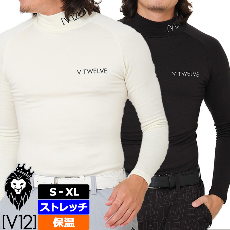 V12（ヴィ・トゥエルヴ） ゴルフ×ZEROFITコラボ メンズ モックネック