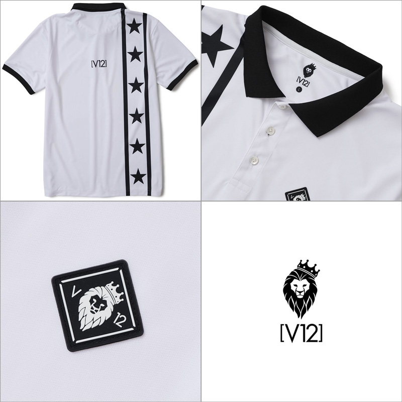 V12（ヴィ・トゥエルヴ） ゴルフ 2025 メンズ 半袖 ポロシャツ