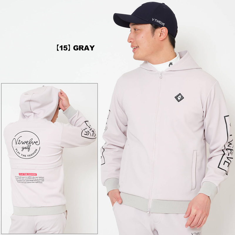 V12（ヴィ・トゥエルヴ） ゴルフ 2025 メンズ ジップアップ パーカー