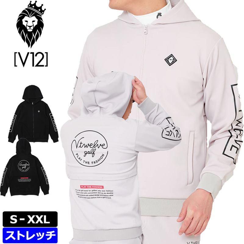 V12（ヴィ・トゥエルヴ） ゴルフ 2025 メンズ ジップアップ パーカー